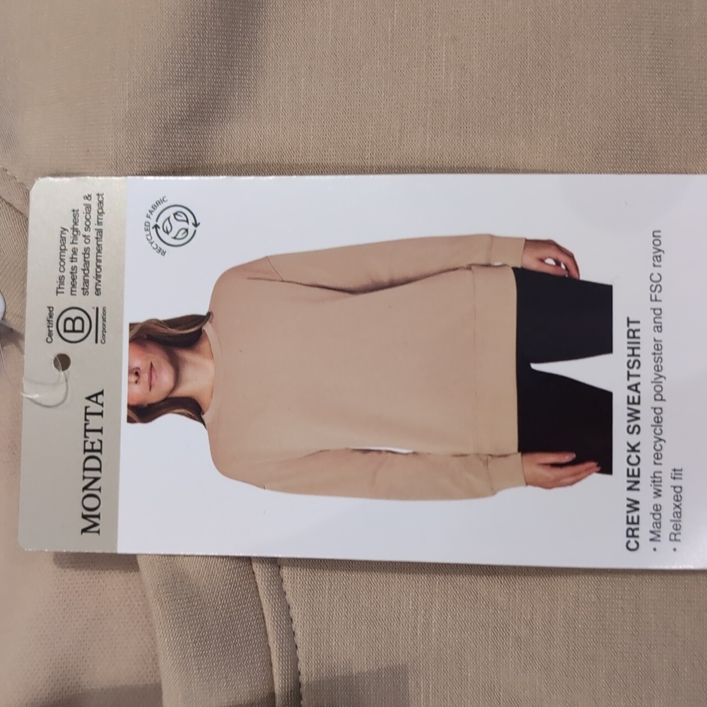 XL: Mondetta Crew Neck Sweatshirt